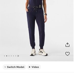 Figs navy blue Zamora jogger scrubs